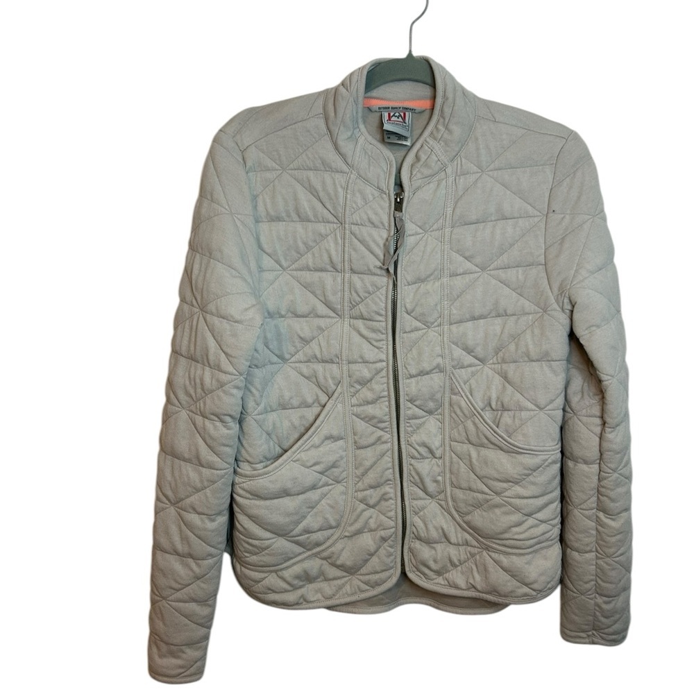 Avalanche Quilted Light Gray Puffer Jacket